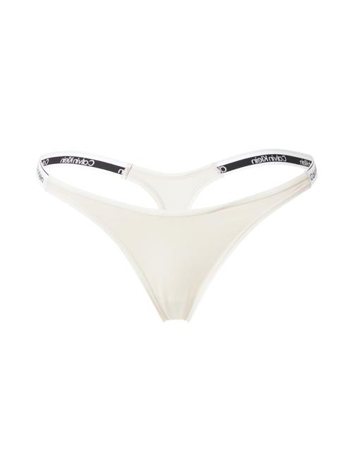 Calvin Klein Underwear String  beige / sort / hvid