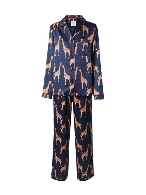 Chelsea Peers Pyjamas  navy / lysebrun