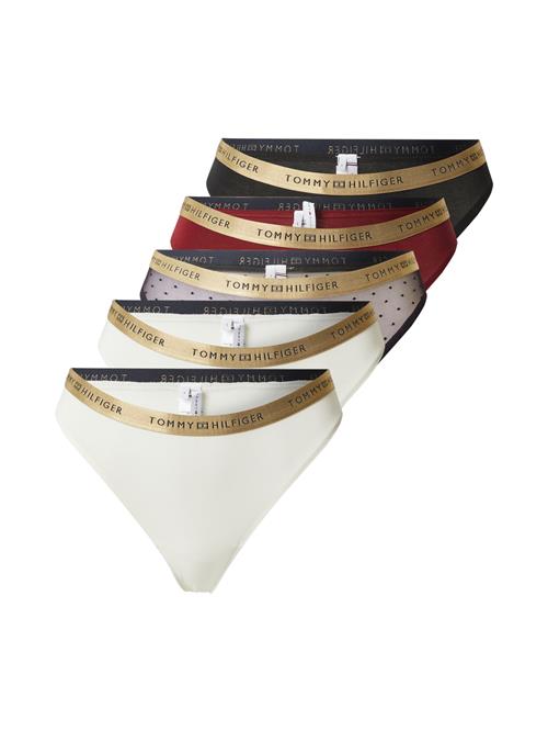 Tommy Hilfiger Underwear String  guld / carminrød / sort / hvid