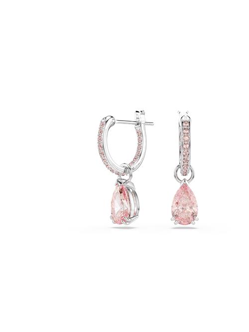 Swarovski Øreringe 'Attract'  lyserød / sølv
