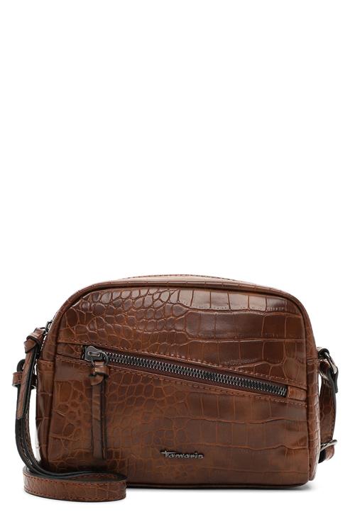 Tamaris Skuldertaske ' TAS Alessia Kroko '  cognac