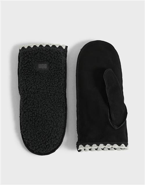 UGG - Sort - W UGGfluff Scalloped Mitten