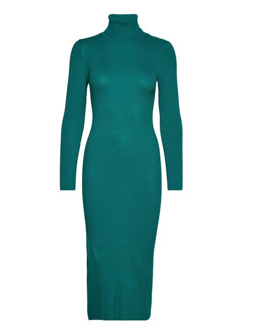 YAS Yasbiriella Ls Midi Rollneck Dress YAS Green