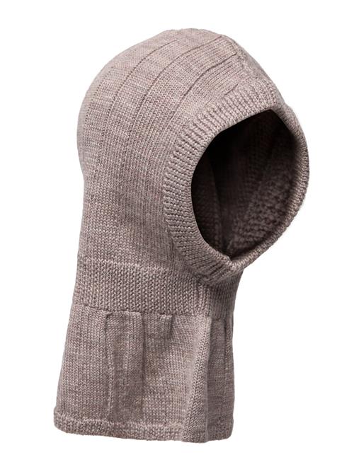 Copenhagen Colors Rib Knitted Balaclava In Merino Wool Copenhagen Colors Grey