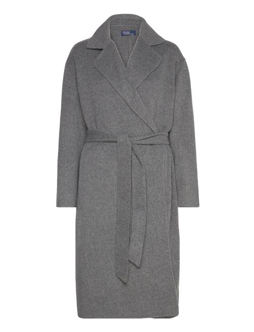 Wool-Blend Wrap Coat Polo Ralph Lauren Grey