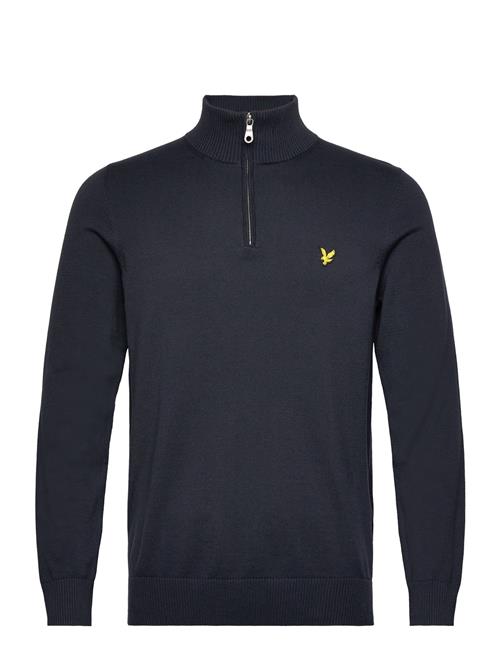 Se Lyle & Scott Quarter Zip Jumper Lyle & Scott Navy ved Booztlet