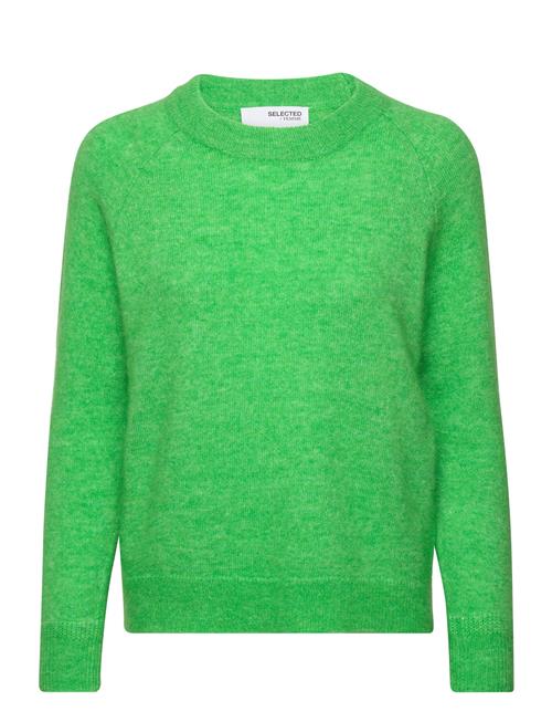 Selected Femme Slflulu Ls Knit O-Neck Noos Selected Femme Green