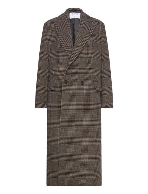 Tailored Check Coat Filippa K Brown