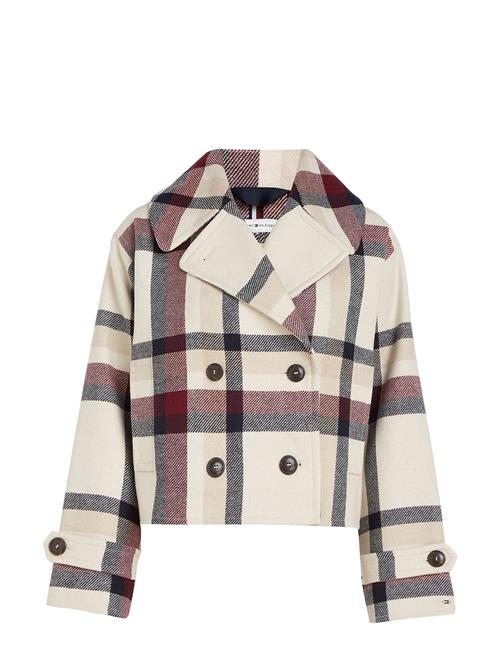 Tommy Hilfiger Wool Blend Check Peacoat Tommy Hilfiger Patterned