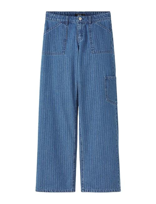 LMTD Nlfpinizza Dnm Lw Wide Cargo Pant LMTD Blue