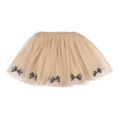 Konges Sløjd Mei Skirt i Smoke Gray | Beige | 3 years