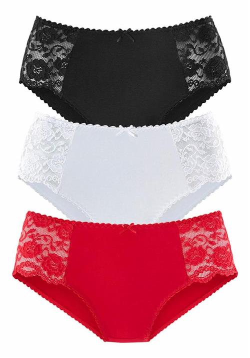 PETITE FLEUR Panty  rød / sort / hvid