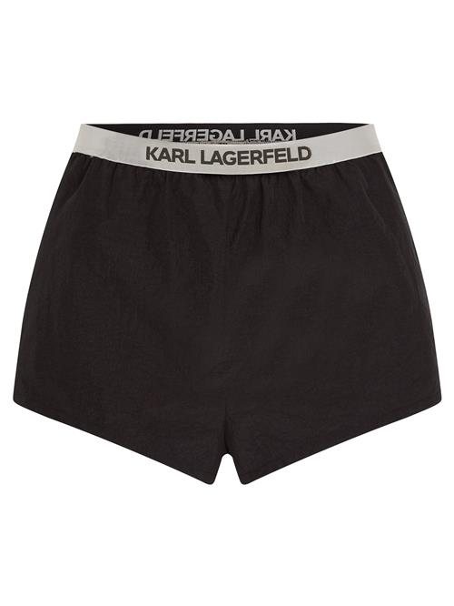 Karl Lagerfeld Badeshorts  antracit / lysegrå / sort