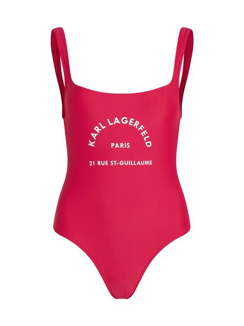 Karl Lagerfeld Badedragt 'Rue St-Guillaume'  pink / hvid