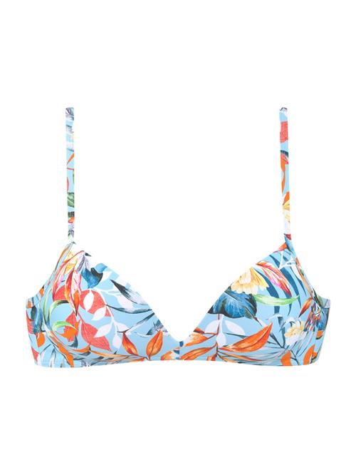 VENICE BEACH Bikinioverdel 'Bralette-Top Caru Venice Beach'  lyseblå / orange / hvid