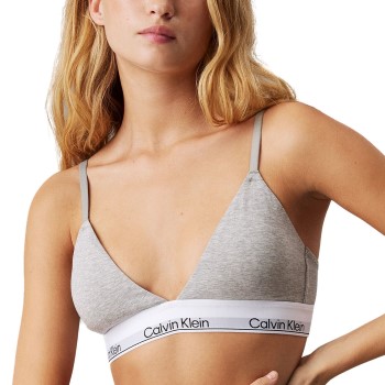 Calvin Klein Bh Modern Cotton Lightly Lined Triangle Grå Large Dame