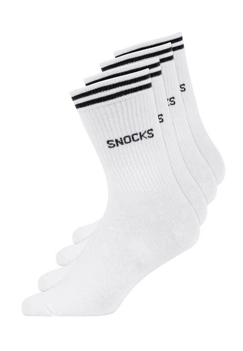 SNOCKS Sportssokker  sort / hvid