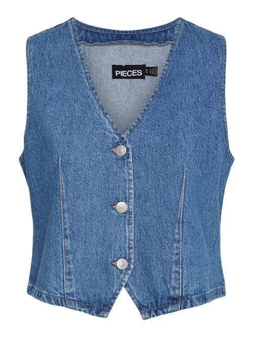 PIECES Vest 'SKY'  blue denim