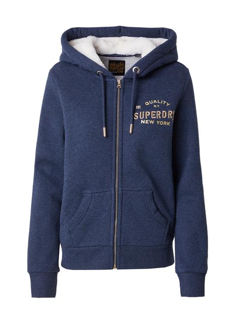 Superdry Sweatjakke 'Luxe'  marin / lysegul