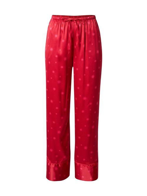 Hunkemöller Pyjamasbukser  pink / rød