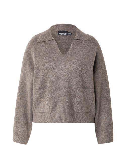 PIECES Curve Pullover 'PCNUNA'  brun-meleret