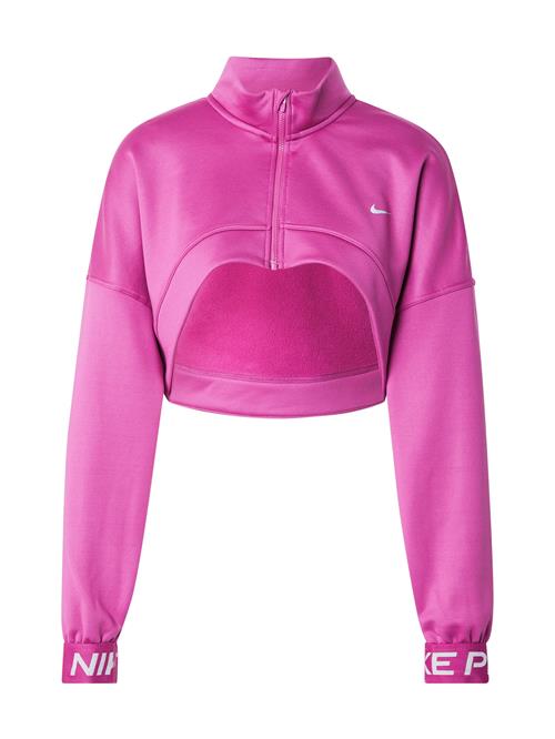 NIKE Sportssweatjakke 'Pro'  fuchsia / hvid