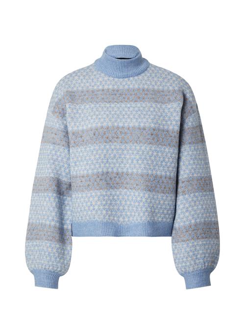 Se VERO MODA Pullover 'VMTRIXIE'  camel / blue denim / hvid ved About You