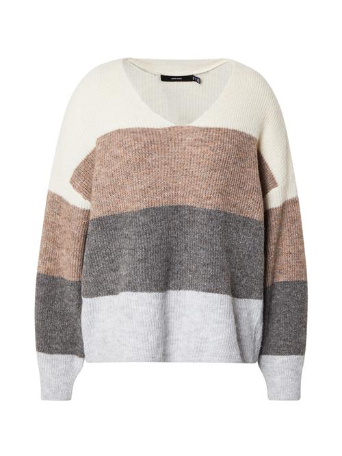 Se Vero Moda Curve Pullover 'VMCDesma'  beige / brun / grå / antracit ved About You