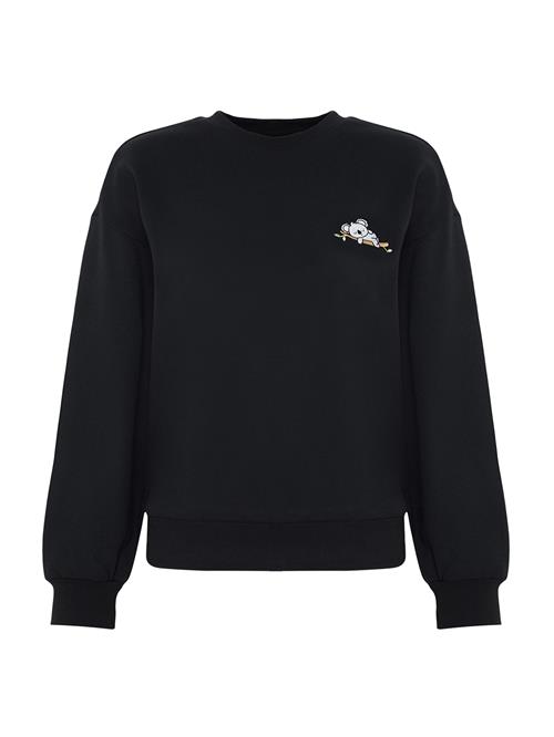 Se Trendyol Sweatshirt  grå / sort ved About You