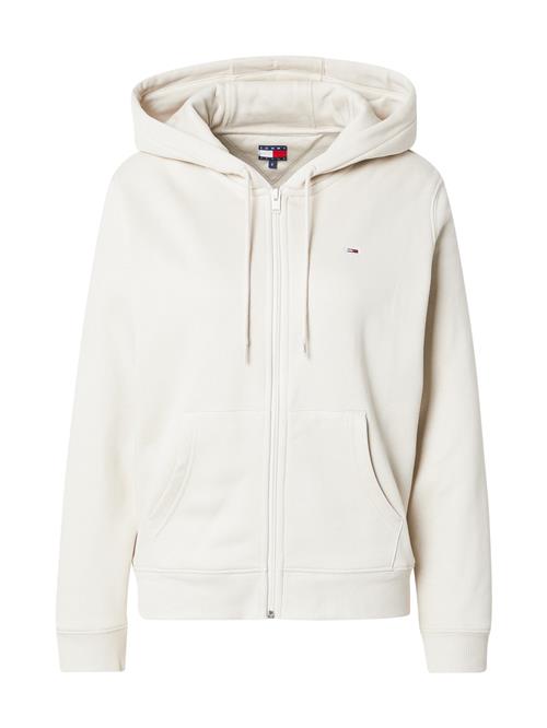 Tommy Jeans Sweatjakke 'TJW REG S FLAG ZIP THRU'  beige