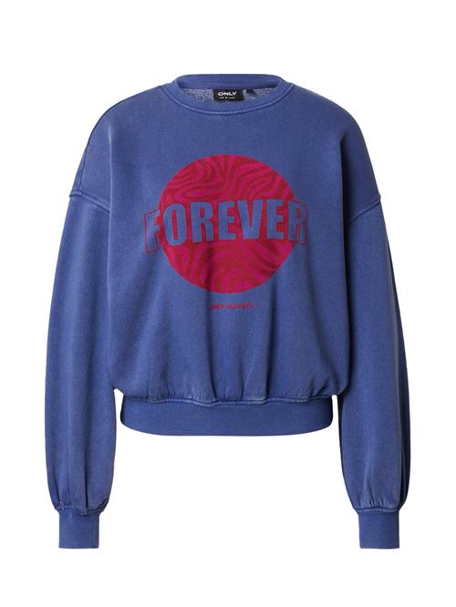 ONLY Sweatshirt 'ONLNATALIE'  indigo / grenadine / rødviolet