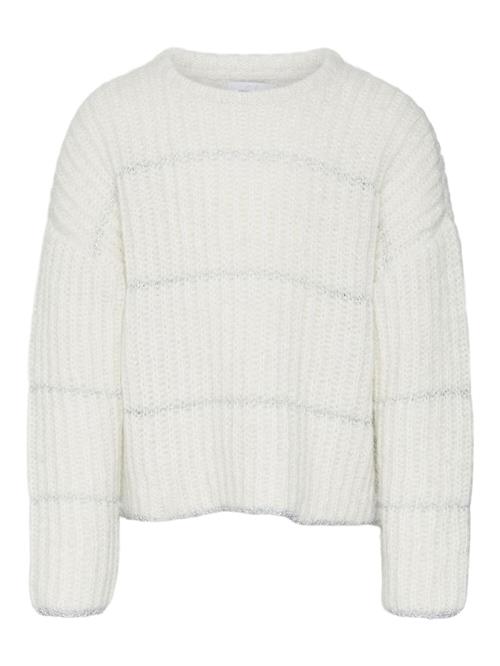 Se Vero Moda Girl Pullover 'SHILA'  sølv / hvid ved About You