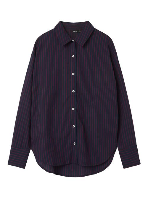 LMTD Bluse  navy / mørkelilla