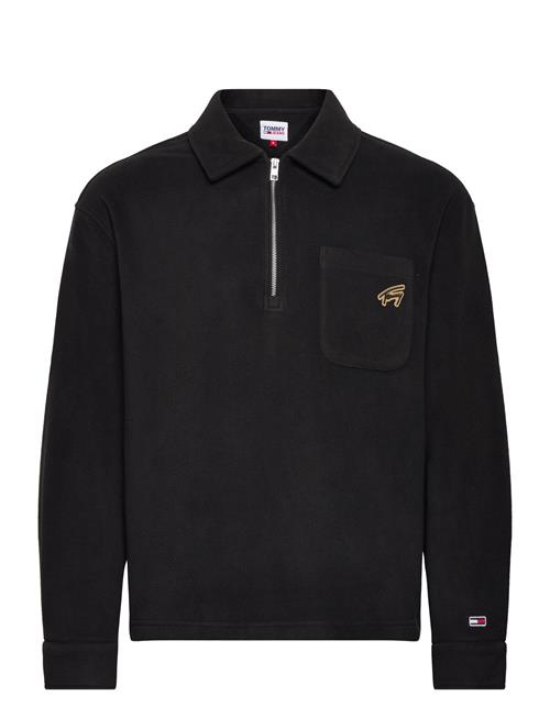 Tommy Jeans Tjm Rlx Signature 1/2 Zip Fleece Tommy Jeans Black