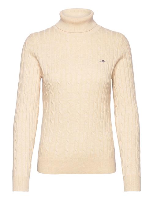 GANT Stretch Cotton Cable Turtleneck GANT Cream