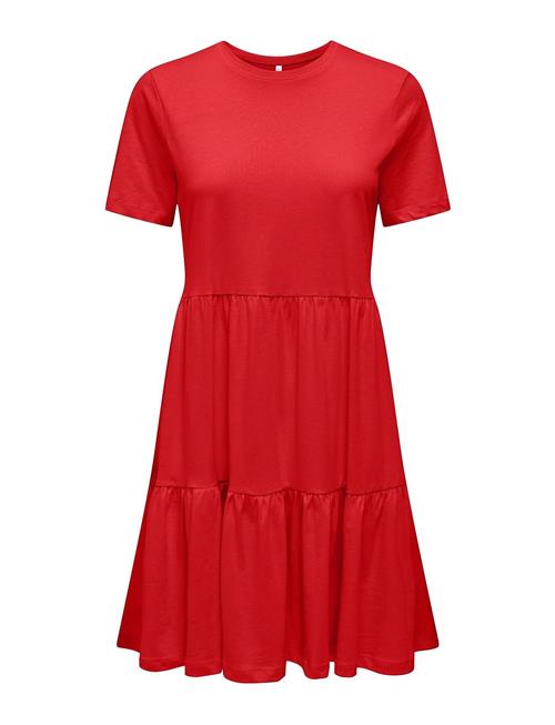 ONLY Onlmay Life S/S Peplum Dress Box Jrs ONLY Red