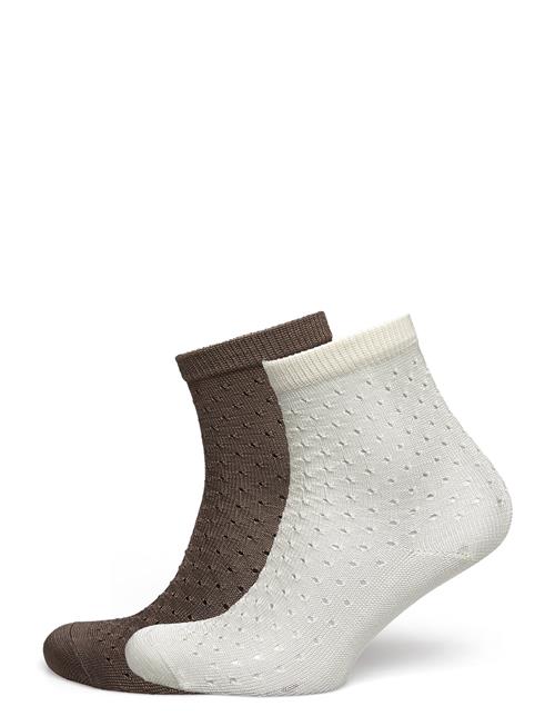 Becksöndergaard Opana Visca Shortie Sock 2 Pack Becksöndergaard White