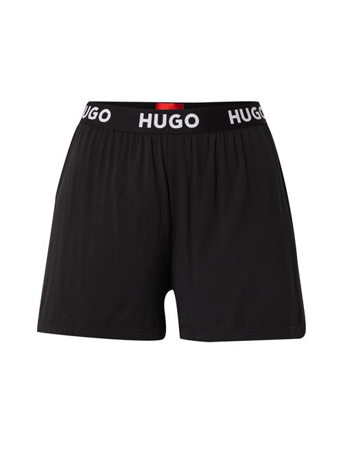 HUGO Pyjamasbukser  sort / hvid