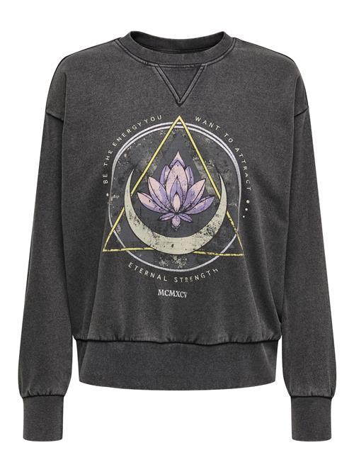 ONLY Sweatshirt 'ONLLUCINDA'  lysegul / lavendel / sort / hvid