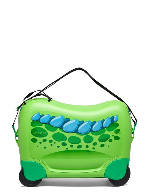 Dream2Go Ride-On Suitecase Dinosaur. D Samsonite Green