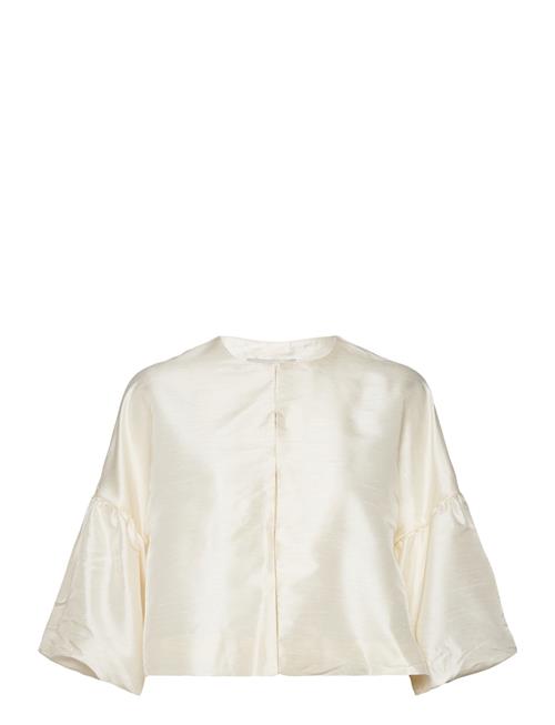 Malina Viv Dropped Shoulder Pouf Sleeve Blouse Malina Cream