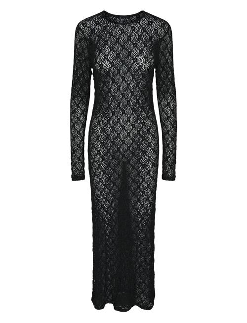 Pieces Pcnaya Ls O-Neck Lace Maxi Dress D2D Jit Pieces Black