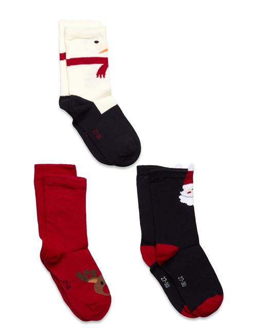 Minymo 3-Pack Socks Minymo Red