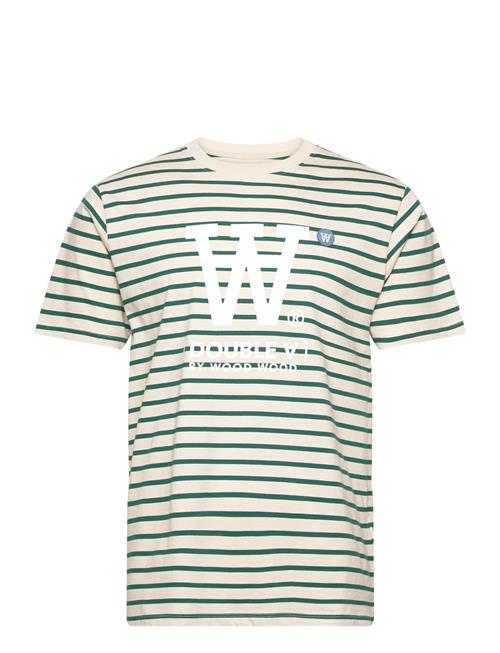Ace Big Logo & Badge T-Shirt DOUBLE A BY W.W. Green