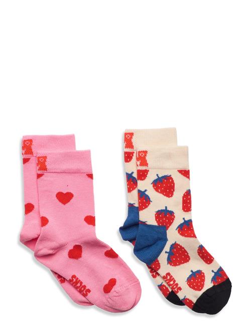 Happy Socks Kids 2-Pack Boozt Gift Set Happy Socks Patterned