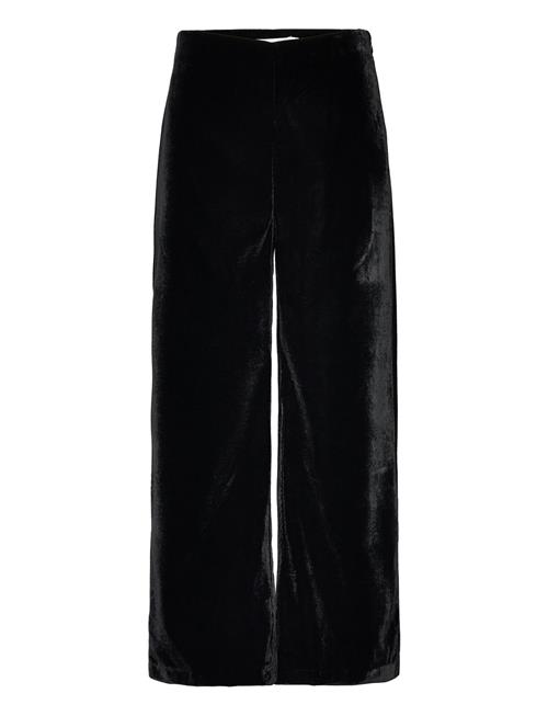 Se Trouser Lykke Cropped Velvet Lindex Black ved Booztlet