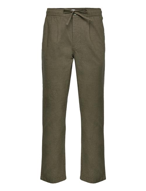 Knowledge Cotton Apparel Fig Loose Linen Look Pants - Gots/V Knowledge Cotton Apparel Green