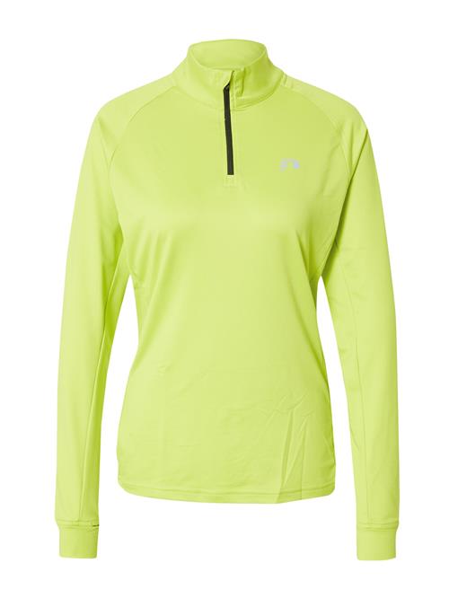 Newline Funktionsbluse  lysegrå / lime