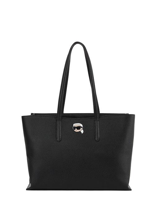 Karl Lagerfeld Skuldertaske 'IKON'  beige / sort / hvid