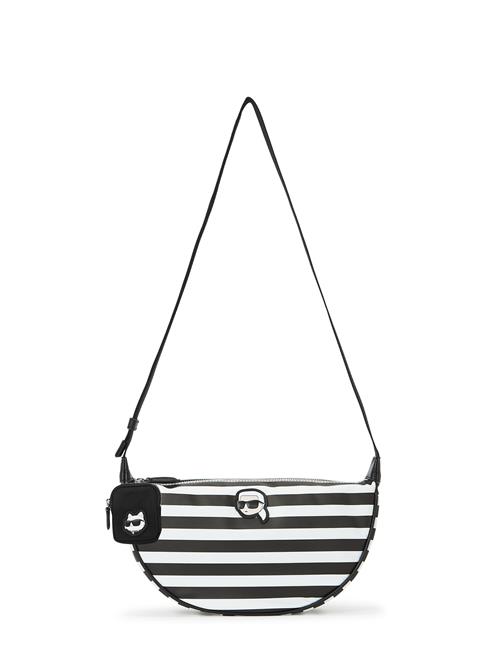 Karl Lagerfeld Skuldertaske 'IKON'  sort / hvid
